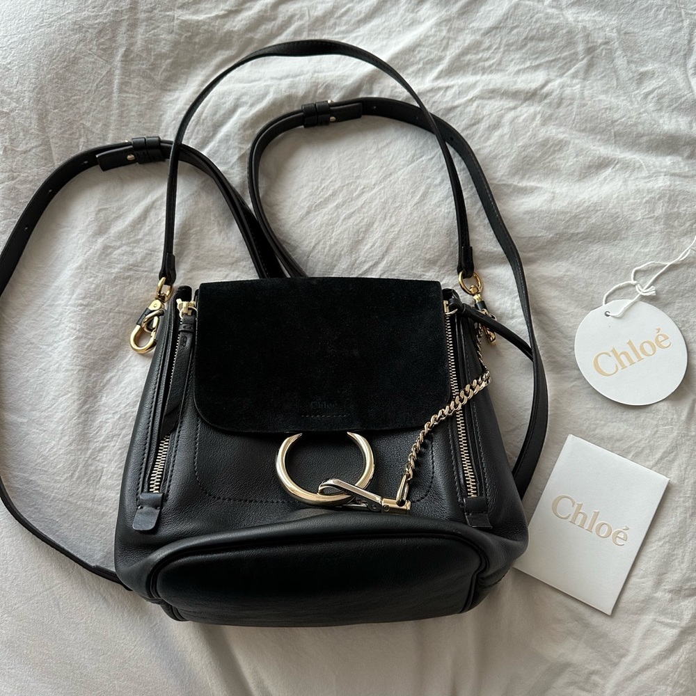 Chloe Faye Black Backpack